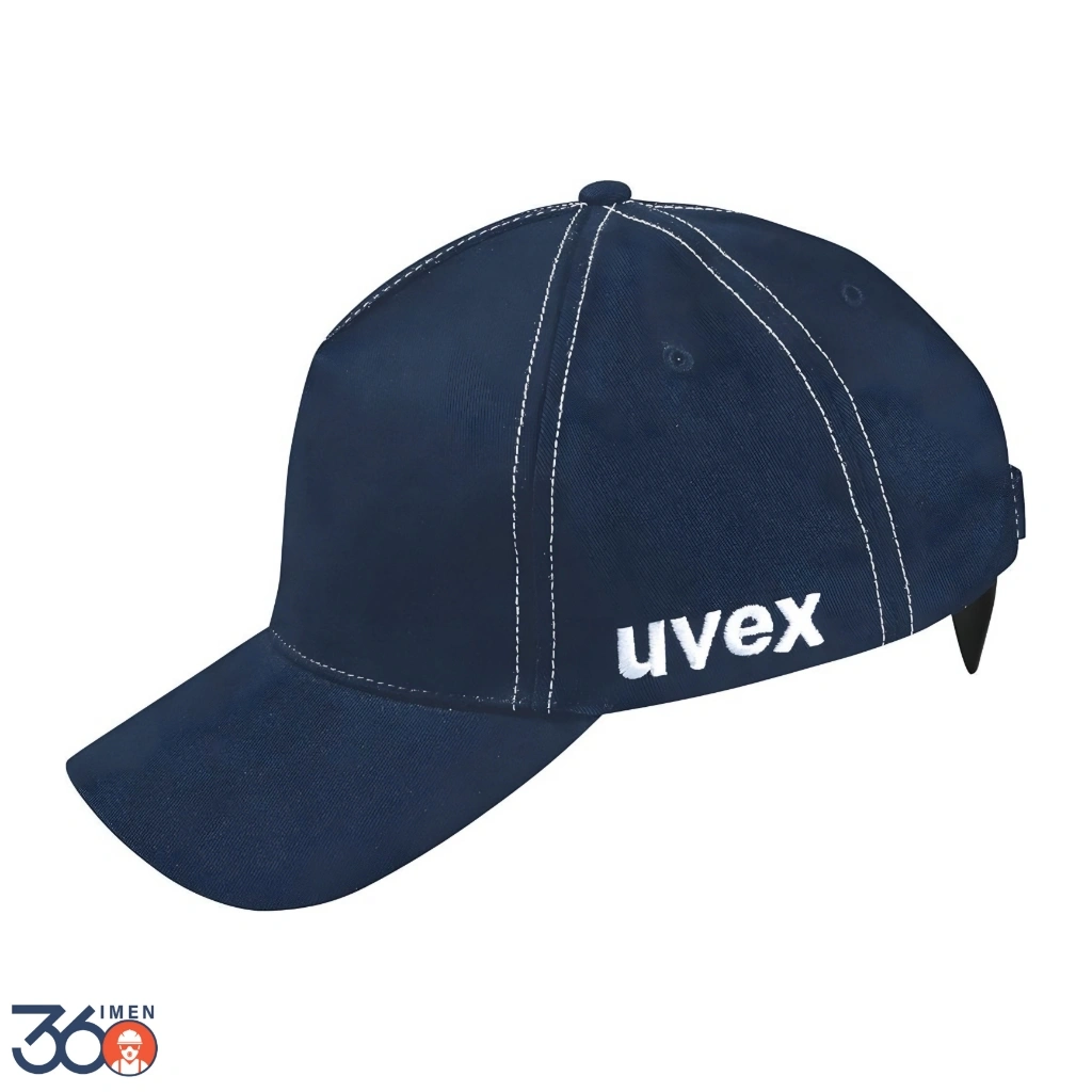 navy-blue-uvex-safety-cap-helmet کلاه کپ ایمنی یووکس uvex مدل u-cap - Image 1